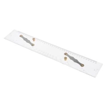 Imagem de rockible Régua paralela de navegação, régua de rolo leve, escala clara, ferramenta multifuncional de medição de régua paralela marítima para medição de, 450 MM