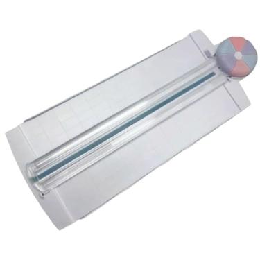 Imagem de Baoblaze Cortador de papel 12 em 1, manual, multifuncional, suprimentos para scrapbooking, ferramenta de corte para cartões de visita de fotos e scrapbooking, Multicolorido