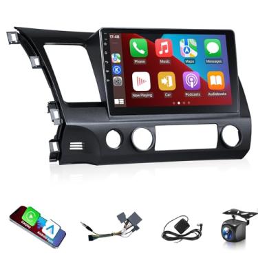 Imagem de XGU Rádio Android Car Play para Honda Civic 2006-2011 estéreo com Apple CarPlay Android Auto, tela sensível ao toque de 10,1 polegadas para Toyota Sienna Head Unit GPS Navi WiFi BT FM RDS DSP câmera