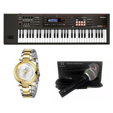 Imagem de Kit Teclado Roland Xps30 Bk Microfone e Relógio Dk11228-5