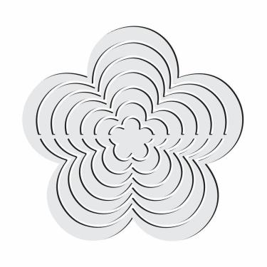 Imagem de Gabarito Flores Patchwork Fuxico Régua Molde Acrilico