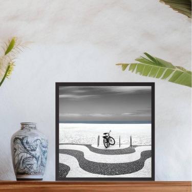 Imagem de Quadro Rio De Janeiro Bicicleta - 33X33Cm - Com Vidro