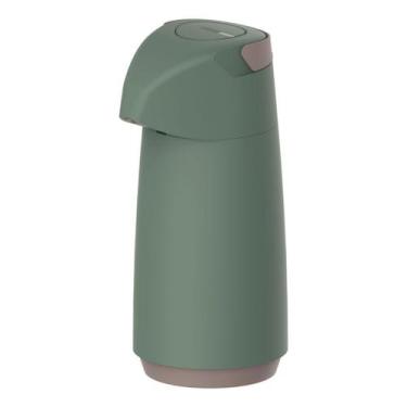 Imagem de Garrafa Térmica Exata Quente Frio 1 Litro Alça Embutida Ampola de Vidr