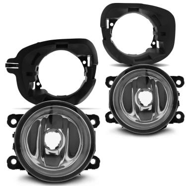 Imagem de Kit Farol De Milha Vidro Com Suporte Duster Oroch 2013/16