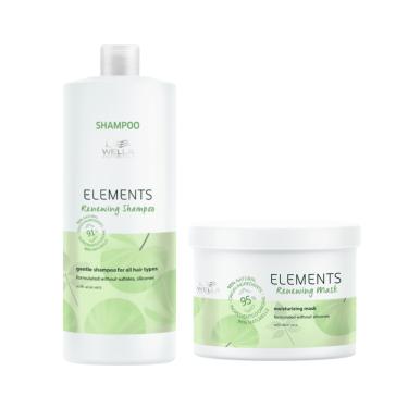 Imagem de Wella Elements Shampoo 1000ml e Máscara 500ml