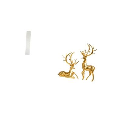 Imagem de Fenteer Abajur para Sala de Estar com Esculturas de Veados, Figuras Decorativas de Resina, Capa para Luminária de Pé para Decoração de