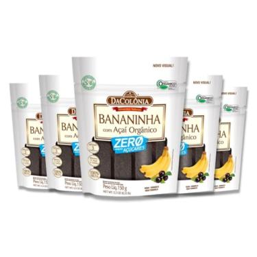 Imagem de Barrinha Banana Zero com Açaí 150g - 5 Pacotes Dacolonia