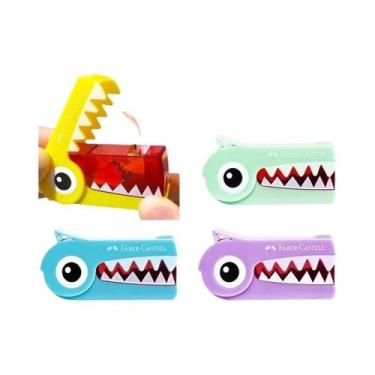 Imagem de Apontador De Lápis Duplo Com Formato De Joaninha, Peixe E Águia Com Bo