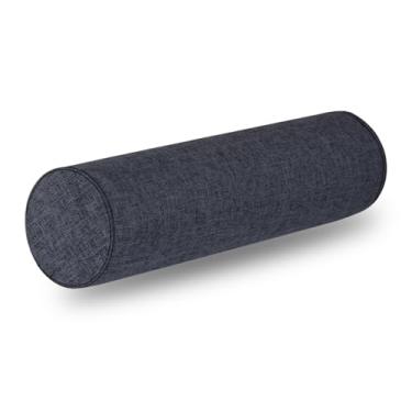 Imagem de Almofada cilíndrica de espuma viscoelástica – Almofada cervical ergonômica para suporte de pescoço/pernas/costas, reforço decorativo para sofá/cama de casa, almofadas de espuma viscoelástica de rolo