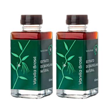 Imagem de Kit 2X: Extrato de Baunilha Natural Vanilla Brasil 60ml