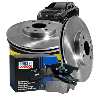 Imagem de Kit Freio Dianteiro HF30 + Pastilhas PD/2226 Compatível com Nova Strada 1.3 1.4 2020 a 2026 – Discos Ventilados com Pastilhas Antirruído