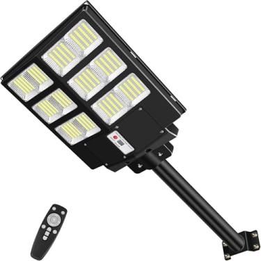 Imagem de Luminária Solar Externa Com Certificação CE, Lâmpada LED Para Rua 600W/800W/1000W/1200W Com Sensor De Movimento, À Prova D'Água, Iluminação Ampla Para Quintal, Entrada De Garagem E Jardim(600w)