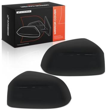 Imagem de A-Premium 2 peças de tampas de espelho retrovisor do lado do motorista e do passageiro - Compatível com BMW X5 X7 X4 2019-2025, X3 2018-2024, X6 2020-2025 - Preto liso, com furo de seta