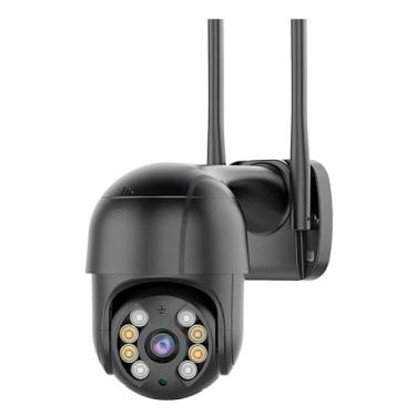 Imagem de Câmera De Segurança Wi-fi Externa À Prova D'água Full Hd Gira 360 Bivolt (PRETA)