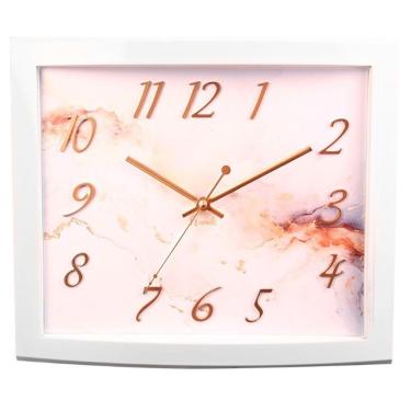 Imagem de Relógio Parede Herweg Branco Silencioso 6912 Branco - Branco