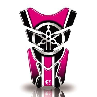 Imagem de Protetor De Tanque Adesivo Moto Factor Fazer Yamaha Diapazão Rosa