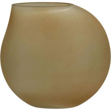 Imagem de Vaso Decorativo Enfeite Casa Gota Home&co Vidro 29x12x30cm âmbar