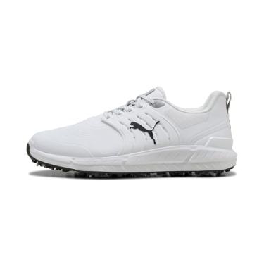 Imagem de PUMA Tênis de golfe masculino Ignite Elevate 2 Tour, Branco/preto, 45