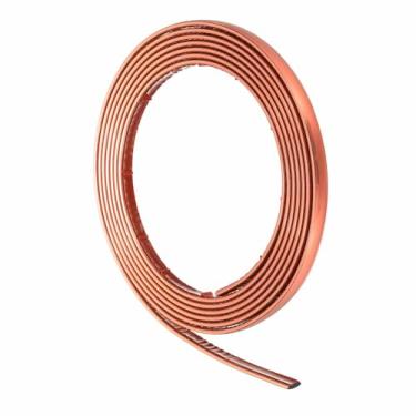 Imagem de HARFINGTON Moldura de acabamento de parede de 5 m x 0,8 cm, moldura de acabamento de moldagem e colagem, tira de destaque autoadesiva de PVC flexível para parede, teto, piso, armário, azulejo, borda