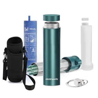 Imagem de 4ALLFAMILY Voyager MINI Auto Shut Off Medicine Travel Cooler TSA aprovado pela TSA (1 – 3 canetas medicamentosas) 2N1 USB + BIOGEL Bolsa médica portátil Diabetes epipen Estojo de viagem (verde)