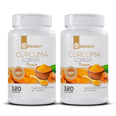 Imagem de Kit 2x Cúrcuma Açafrão Tumérico 120 Cápsula Açafrão Índia - Bionutri