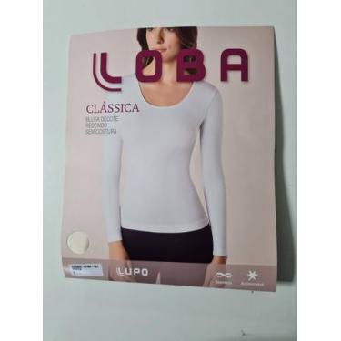 Imagem de Blusa Feminina Decote Redondo Sem Costura Lupo Loba 45184., M, Branco,