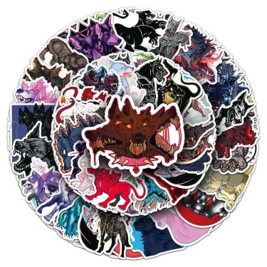Imagem de Adesivos Cerberus Waterproof Vinyl Anime 50 unidades/lote 5-7 cm