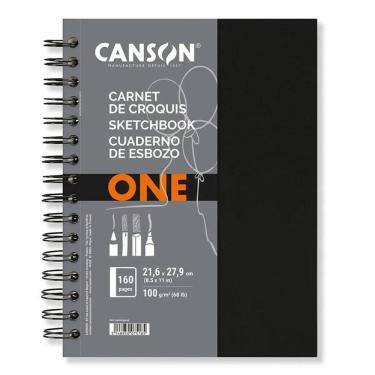 Imagem de Caderno Sketchbook Espiral A4 One 80 Folhas - Canson
