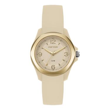 Imagem de Relógio Mormaii Feminino Analógico Bege Dourado Mo2036ji-8x
