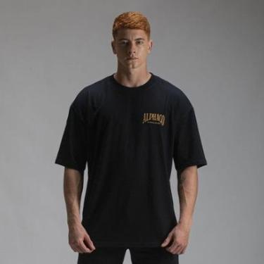 Imagem de Camiseta Oversized Alphaco Classic Masculina-Masculino