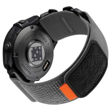 Imagem de Bandletic Pulseira de relógio Garmin de 22 mm - pulseira esportiva de nylon tática robusta para Fenix 8 E 47 mm/7 6 Pro/5 Plus/Instinct 2 3 E 45 mm /Forerunner 965/955/945 /Approach S70/S62/S60/Epix
