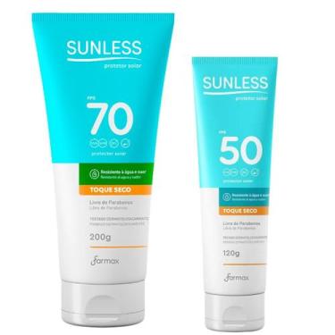 Imagem de Kit protetor solar fps70 200g + fps50 120g sunless verão