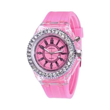 Imagem de Relógio De Pulso De Silicone Com Luz LED Luminosa Para Crianças, Menin