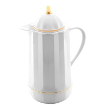 Imagem de  Garrafa Térmica Vintage Clássica Café Chá 1 Litro -Branca - Losan