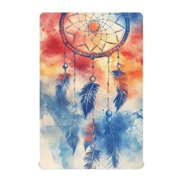 Imagem de Lençóis de berço Dreamcatcher Feathers 99 x 68,5 cm, neutro, ultramacio, lençol com elástico infantil