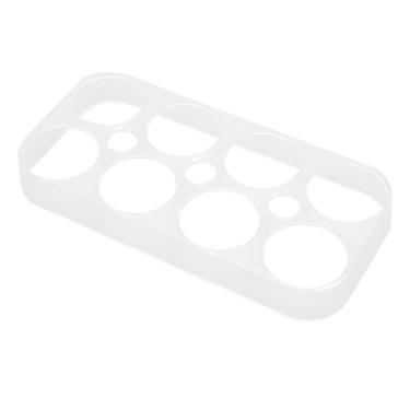 Imagem de 2 bandejas para ovos de geladeira, 8 grades transparentes para armazenamento e organização da cozinha