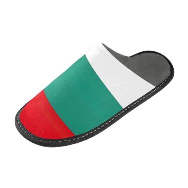 Imagem de Pantufas femininas com bandeira da Bulgária, espuma viscoelástica, antiderrapante, para casa, sapatos masculinos tamanho 4-5, Bandeira da Bulgária, 9-10 Wide