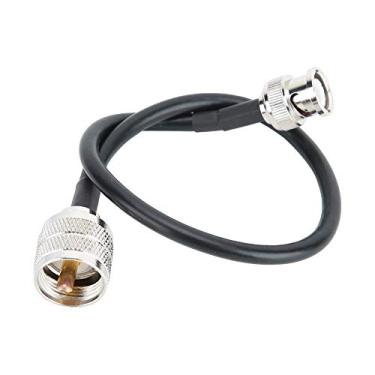 Imagem de Akozon 50-3 Cabo Coaxial Bnc Macho de 50 Ohm para Linha Macho do Adaptador da Frequência Ultraelevada Pl259 para Aplicações de Rf, Cabo de Extensão Coaxial, 30cm