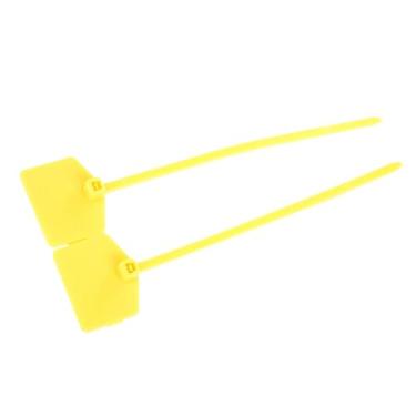 Imagem de Generic Laços de Bloqueio de Plástico de 120 Mm 100 Unidades Etiqueta de Travamento Automático Fácil de Usar e Travar Bom Isolamento para Sacos de Sapatos Roupas PP 4,7 "amarelo Azul para Logística