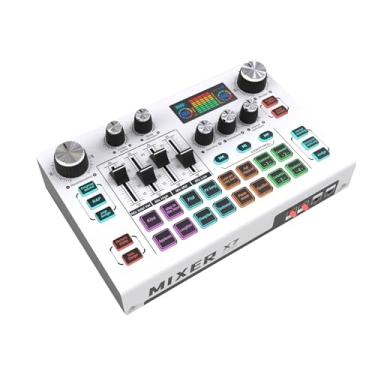 Imagem de Snsowed Placa de Som para Jogos X7, Placa de Mixagem de áudio Externa Ao Com 16 Velocidades Dodge, Processador DSP Profissional, 12 Efeitos Especiais, 4 Efeitos Personalizados,