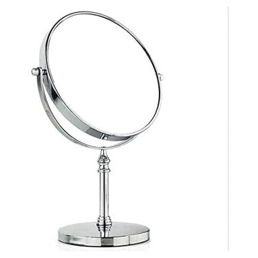 Imagem de CZCZC Espelho cosmético espelho de maquiagem espelho de maquilhagem, espelho de beleza frente e verso espelho cosmético de ampliação múltipla espelho de banheiro giratório de 360° espelho pequeno