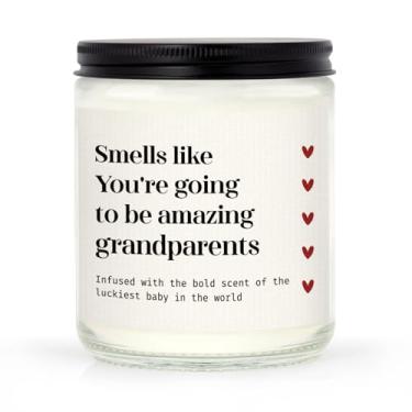 Imagem de SteadStyle Presentes de anúncio de gravidez para avós, anúncios de bebês para os avós - velas perfumadas de lavanda (200 ml), você vai ser incrível para avós