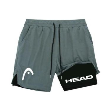 Imagem de Bermuda Masculina De Secagem Rápida Com Dupla Camada, Estilo Casual Pa