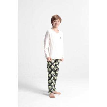 Imagem de Pijama Juvenil Masculino Longo Estampados 100 Algodão - EMC Store, 14