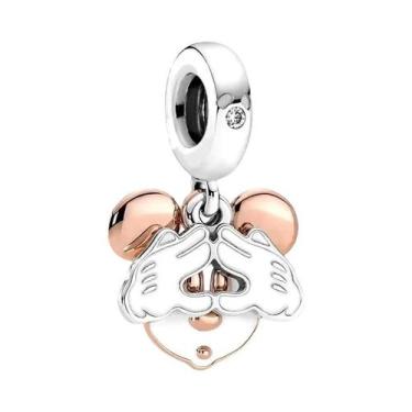 Imagem de Pingentes De Minnie, Mickey E Pato Donald Para Pulseira De Prata, Cola