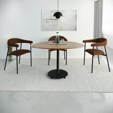 Imagem de Conjunto 4 Cadeiras de Jantar Joy Tec Rev Sint Est.Preta