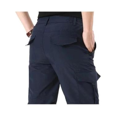 Imagem de Calças Cargo Táticas Militares Camufladas Com Múltiplos Bolsos Para Ca