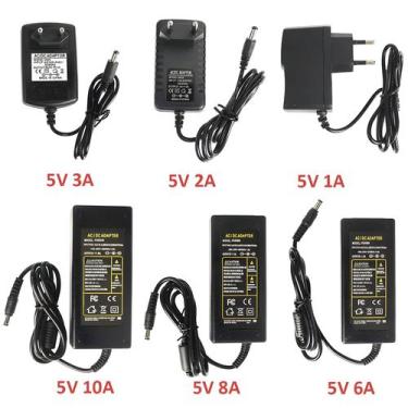 Imagem de Adaptador De Energia 5V 1A-10A Conversor De Tensão AC DC Para Fita De 