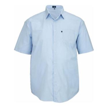 Imagem de Camisa Masculina Manga Curta Clássica Plus Size C/bolso 3034 - Amil, A