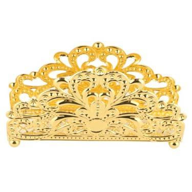 Imagem de Generic Organizador de Guardanapos, Bolas Inferiores Arte Em Ferro Dourado Estilo Vintage Suporte para Guardanapos de Grande Capacidade, Resistente e Estável para Escritório, Hotel, Bar, Restaurante